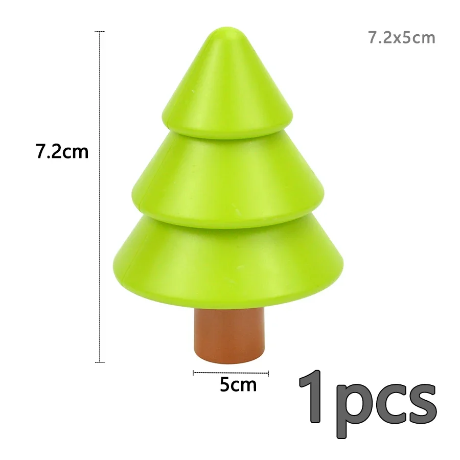 Большой строительный блок аксессуары для цветов леса дерево лист фрукты