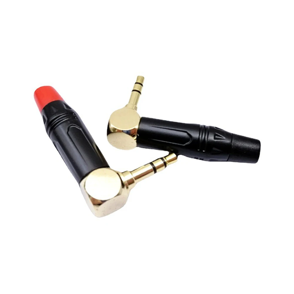 2 шт. прямоугольный разъем 6 35/3 5 мм моно/стерео штекер латунный позолоченный 90