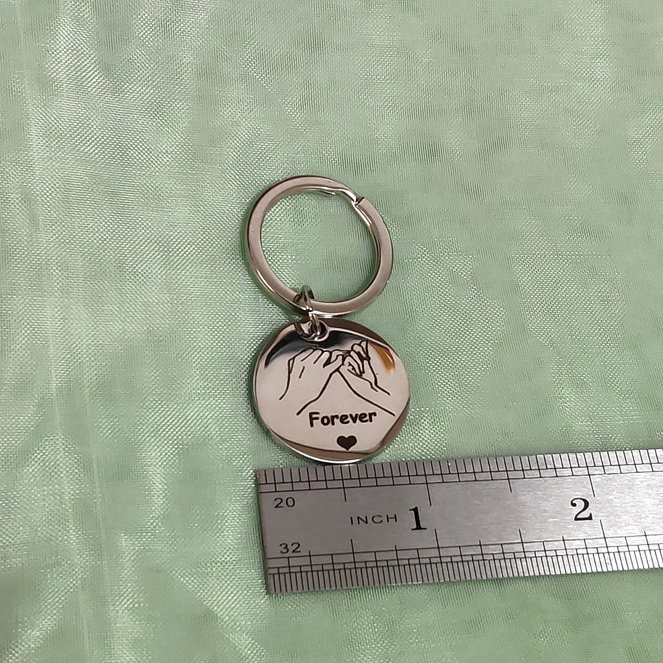 Модный брелок из нержавеющей стали для пары друзей в подарок вечная ручка-брелок