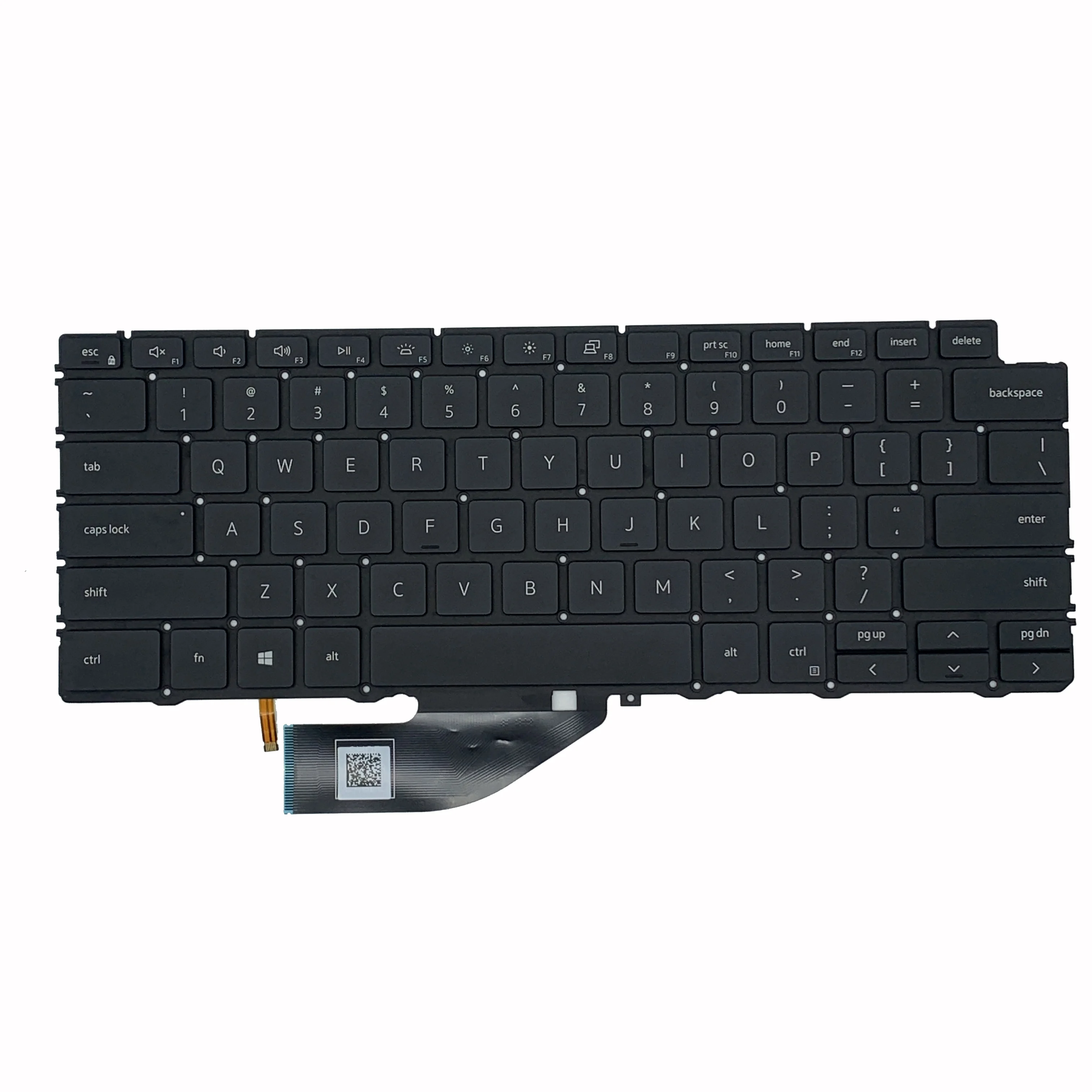 

US keyboard for Dell XPS 13 7390 2-in-1 English Language black with backlight 04J7RW NSK-ET0BC PK132C91A00 4J7RW original
