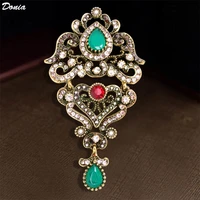 donia jewelry new joker clothing accessories brooch retro hollow corsage womens atmospheric scarf buckle clothing