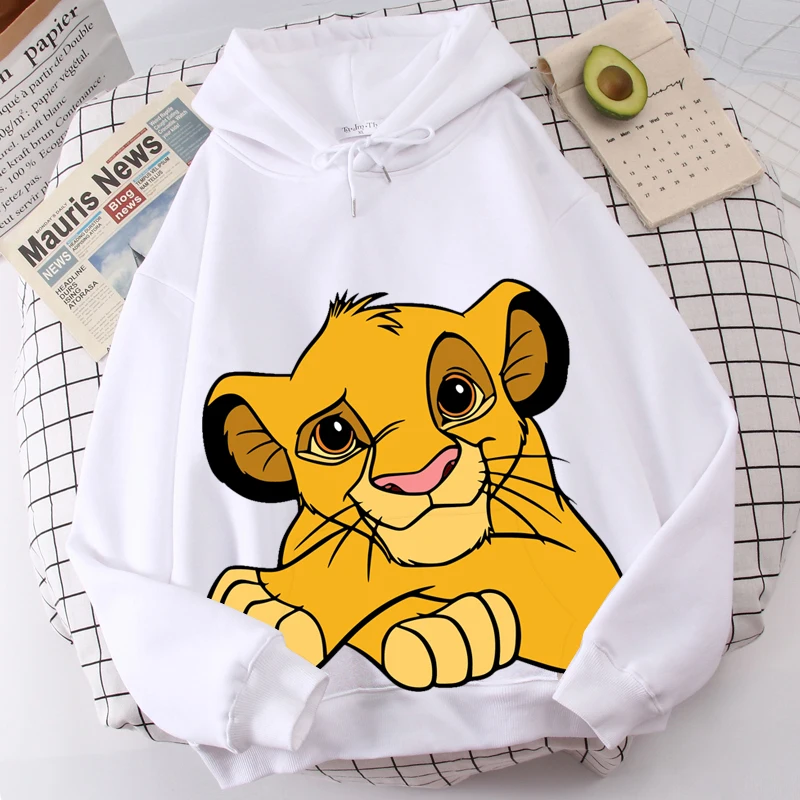 

Disney Women Oversize Hoodie Harajuku Cartoons The lion king Winter Sweatshirt Casual Long Sleeve Thicken Hooded Tops Hoody