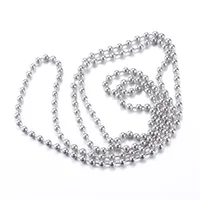 10m/lot 1.5-4.0mm High Quality 316L Stainless Steel Metal Jewelry Making Ball Beaded Chain for Necklace Bracelet Key Chain DIY