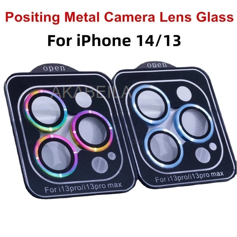 Фото Металлическое кольцо для защиты объектива камеры для iPhone 17 11 16 15 Pro Max 13 14 Plus 12 Mini Air 16promax 17promax Стеклянная пленка для объектива камеры №1