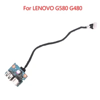 1 pc laptop power cable for lenovo g580 g480 power board usb interface board port dc jack