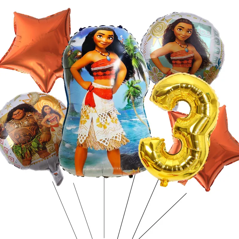 Воздушный шар Принцесса Моана Disney принадлежности для вечерние ринки в честь Дня