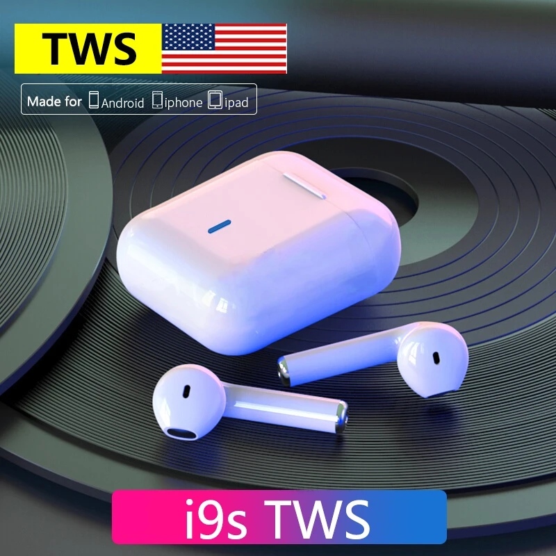

Беспроводные наушники I9s Tws PRO, bluetooth наушники с шумоподавлением, bluetooth наушники с зарядным боксом, гарнитура для всех телефонов