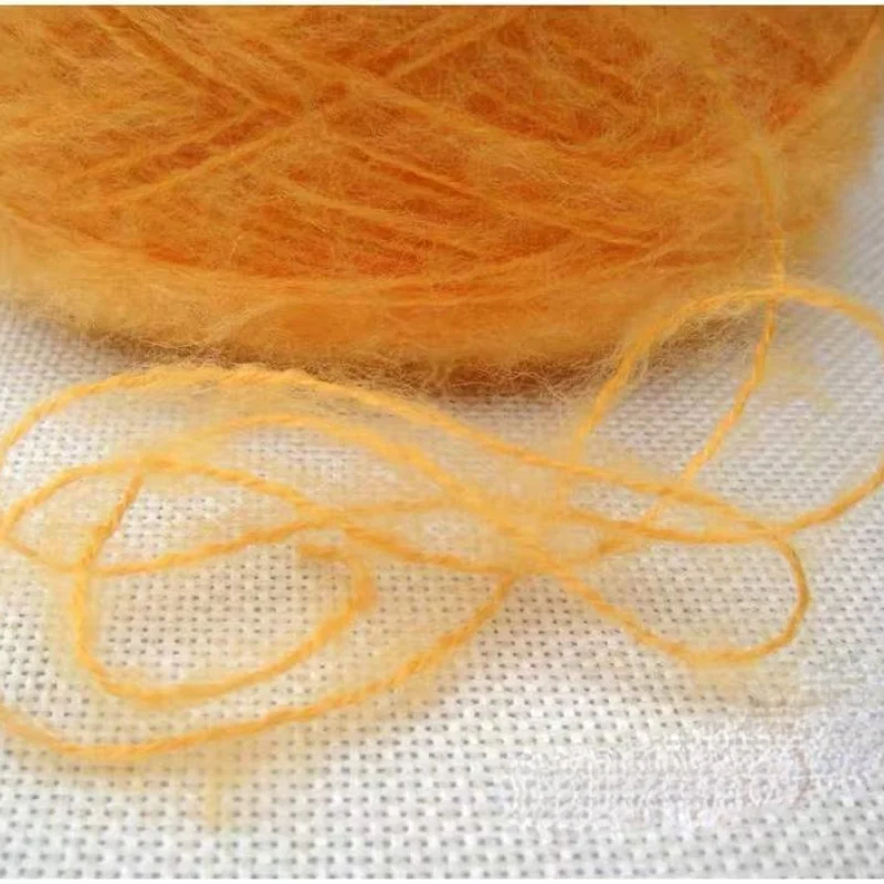 100g/ball Мягкая из камвольной шерсти тонкая мохеровая пряжа плюшевая искусственная