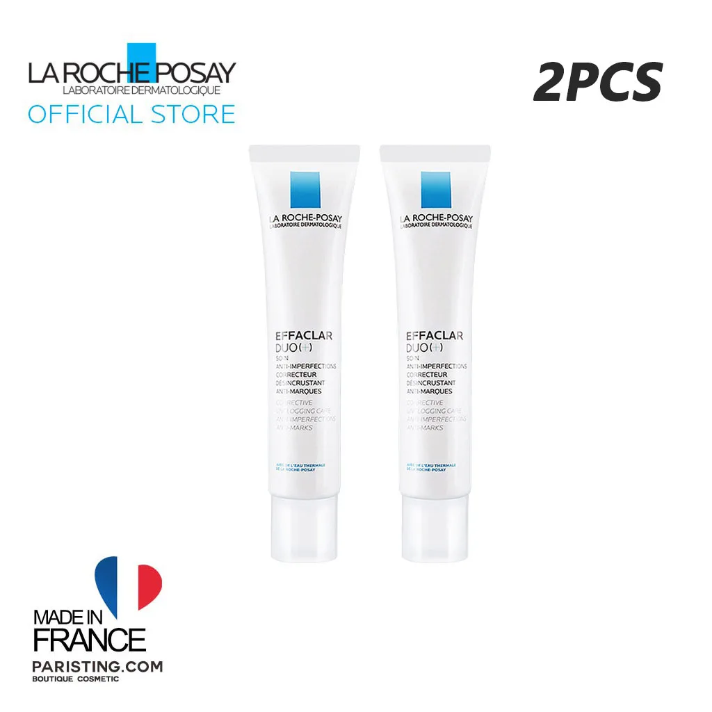 

2PCS Effaclar Duo La Roche Posay Acne Removal Cream Anti Acne Spot Control Oil Moisturizing Repair Acne Marks Gel Face Care 40ml