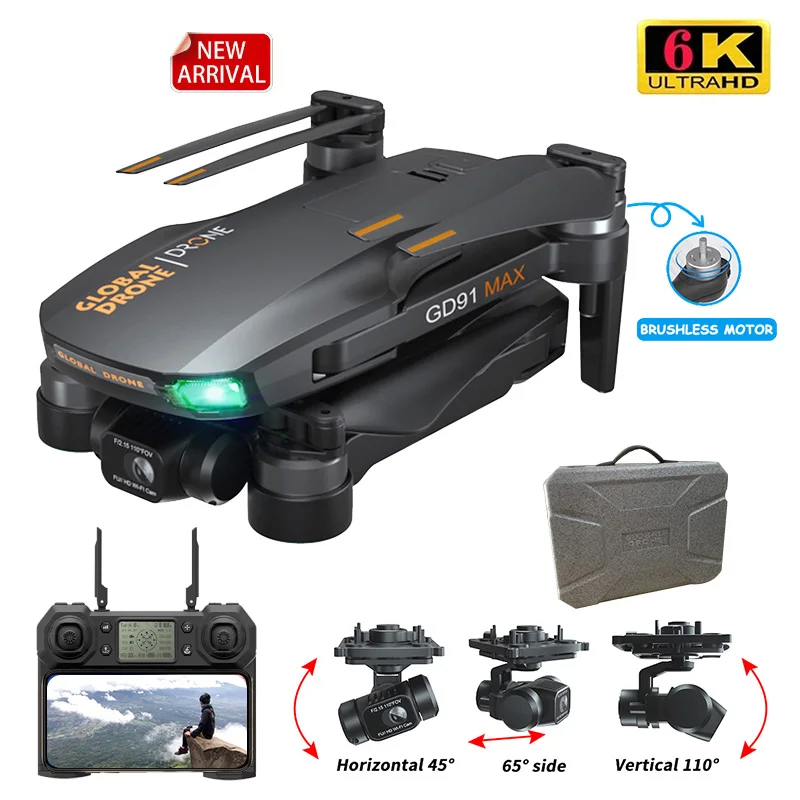 

2021 New GPS Drone Profesional 6K HD Camera 3-Axis Gimbal Anti-Shake Aerial Photography Brushless Foldable Triaxial RC Dron