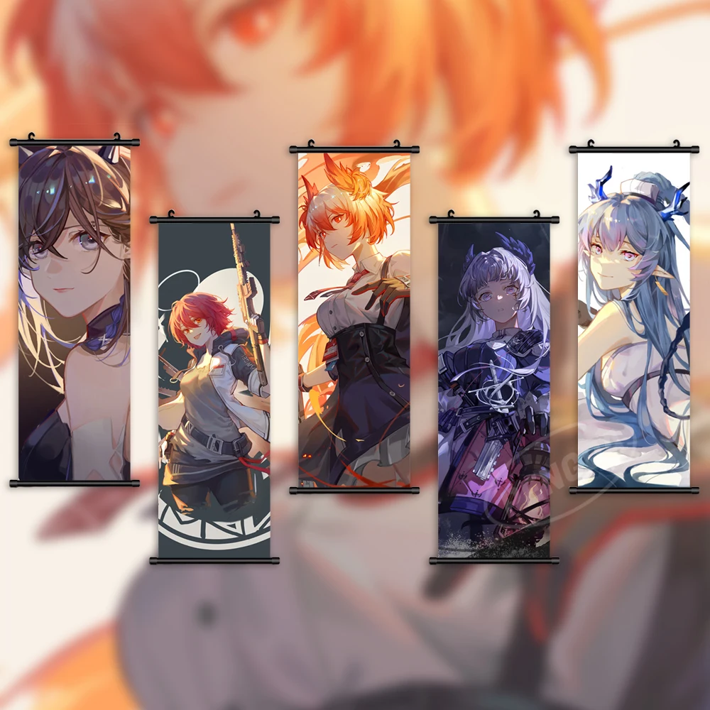 

Home Decoration Arknights Wall Art Lumen Picture Thorns Scroll Hanging Fiammetta Painting Print Game Canvas Poster Living Room