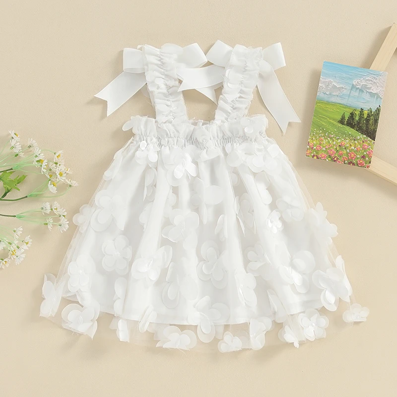 BeQeuewll платье принцессы для маленьких девочек без рукавов с 3D изображением