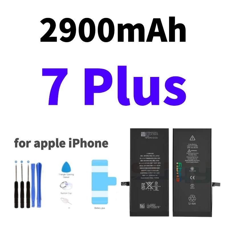 

2900mAh 0 cycle Battery for iphone 7 Plus Bateria for Apple iphone7 Plus Battery Replacement Batterie for iphone 7 Plus Batteria