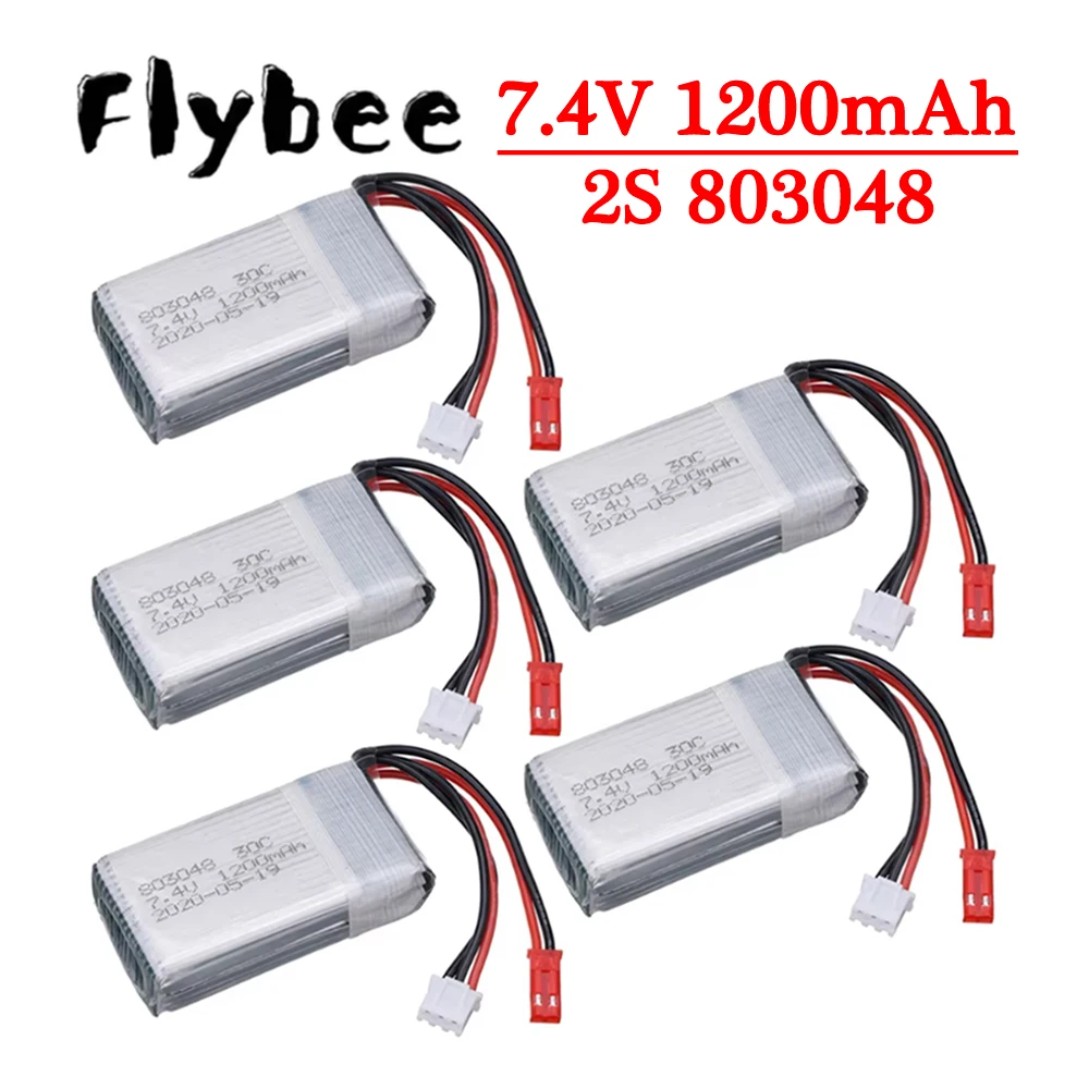 Аккумулятор 7 4В 1200 мАч для WLtoys V353 V666