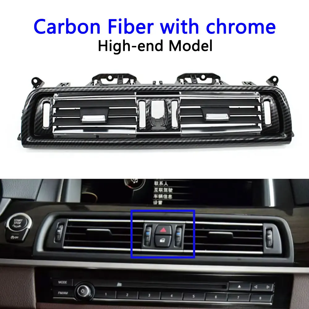 

Для консоли BMW 5 серии F10 F11, средняя центральная хромированная решетка вентиляционного отверстия, крышка 520i 525i 528i 530i 535i 64229166891