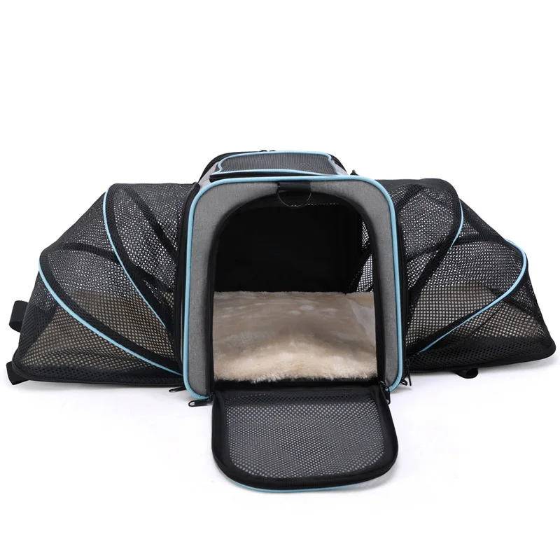 Cat Bag Dog Bag Portable Expansion Pet Bag Large Capacity Crossbody Dog Backpack Teddy Dog Bag Cat Supplies