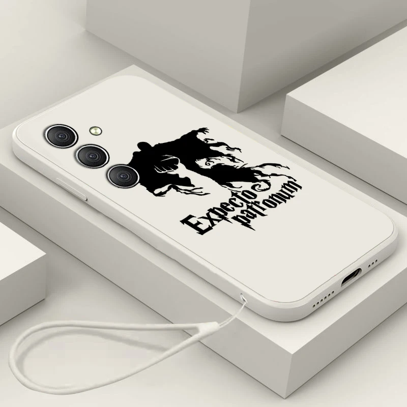 

Anime Harrys Potter Spells For Samsung A34 A14 A52S A54 A23 A13 A73 A03Core A22 4G 5G Liquid Rope Phone Case
