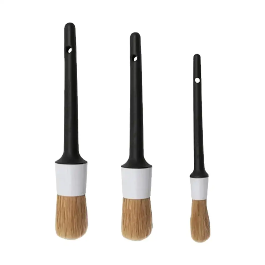 

Щетка для деталей салона автомобиля, щетка из щетины кабана для чистки автомобиля, инструменты для автодета, щетка для чистки...