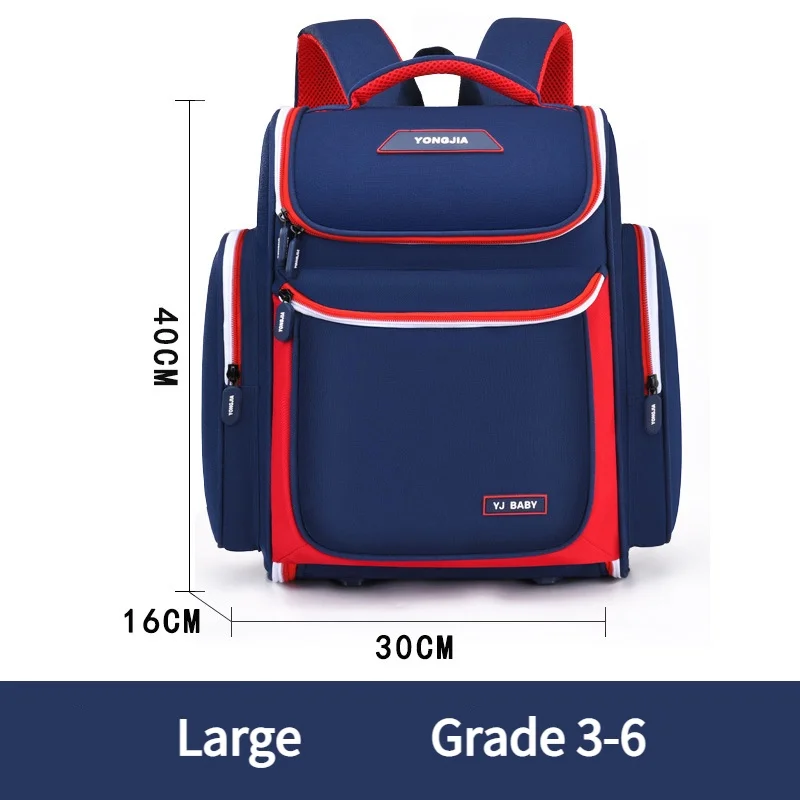 Grade 1-3-6 High-capacity Children Panelled Fashion Backpacks 2022 New Girl Boy Simple British Style School Bags for Students