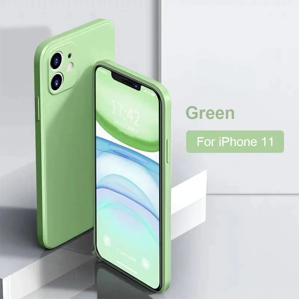 

Luxury Liquid Silicone Full Protection Soft Cover For iPhone 11 12 Pro SE 2 Case For iPhone X XR 11 XS Max 7 8 6 6s Phone Case