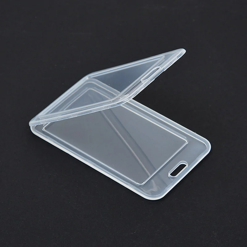 Transparent Plastic Identification Badge Holder Work Card Case for Staff Nurse Workers Name Badge ID Tag Cover Bus Card Sleeve