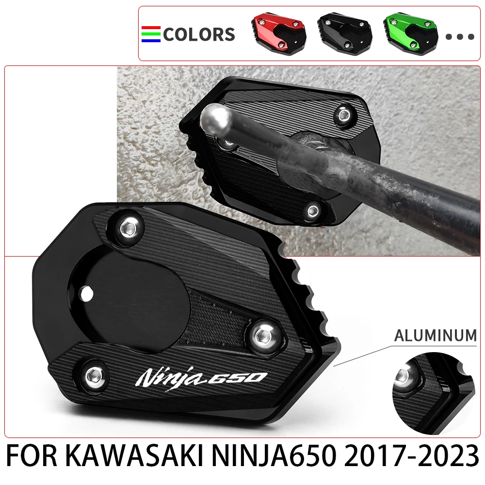 

For Kawasaki ninja650 NINJA 650 2017 2018 2019 2020 2021 2022 2023 Side Stand Enlarge Plate Kickstand Extension Pad Motorcycle