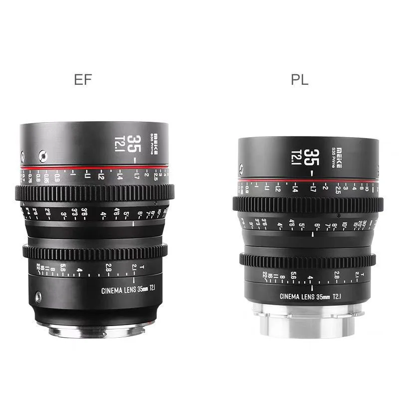 

Meike Camera Lens 35Mm T2.1 S35 Format Large Aperture Fixed Focus Lens Manual Focus For Bmd6K/canon(Ef) / Alai Camera(Pl)