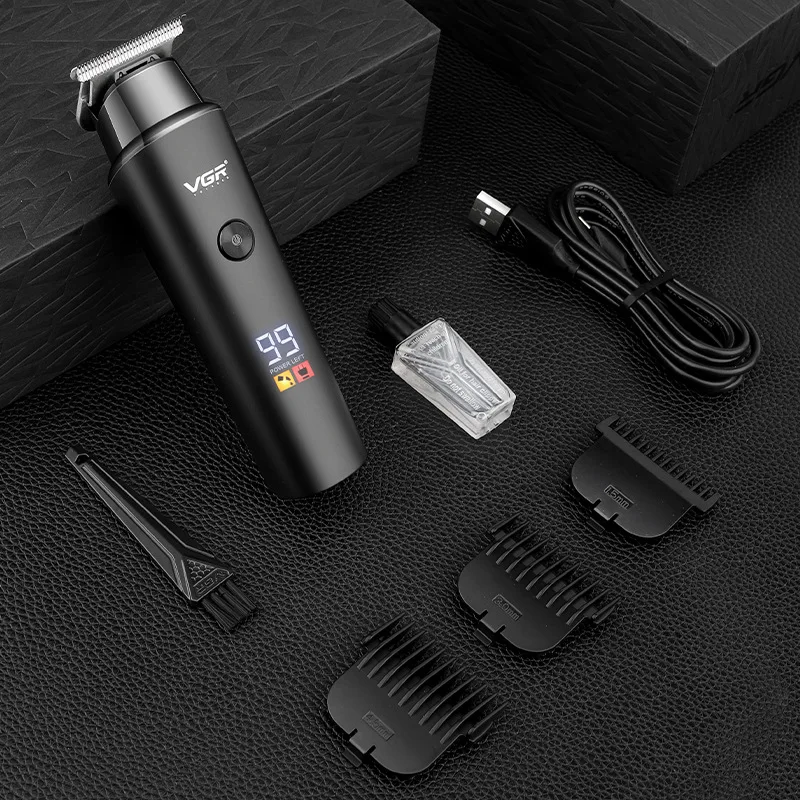

Hair Cutting Machine Professional Hair Clipper Barber Cordless Electric Hair Trimmer Men USB Rechargeable LED Display V-937