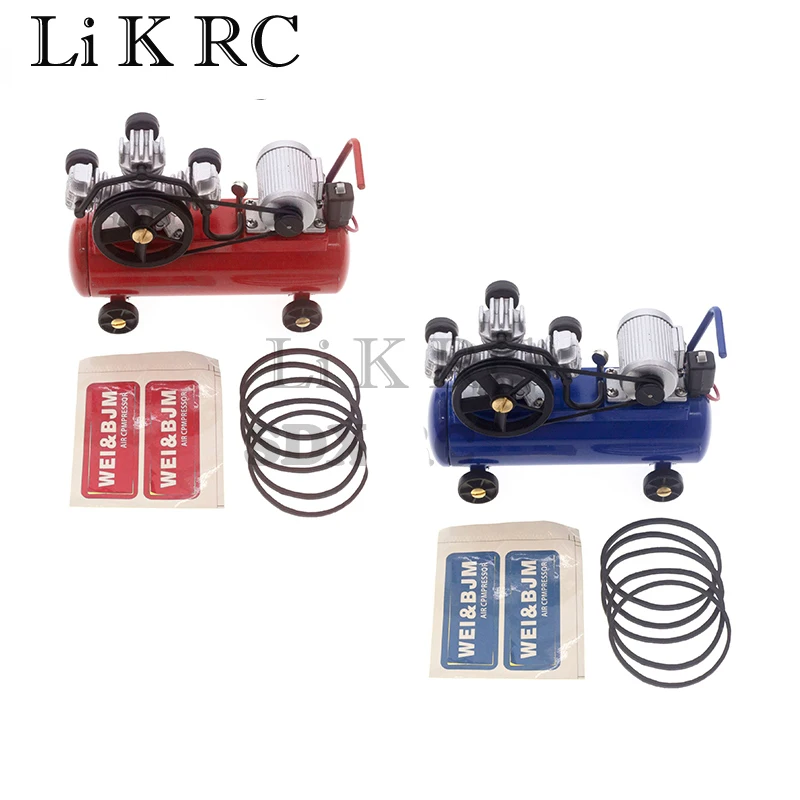 

1 Set For 1/10 Remote Control Car Mood Decoration Mobile Metal Air Compressor Charging Pump Metal Air Compressor Trx-4