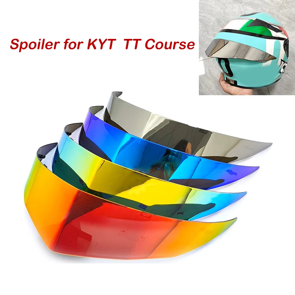 Фото Аэродинамическое заднее антикрыло (спойлер) для мотошлемов KYT TTC TT Course Series: увеличенное, для гонок, модификация, удлинитель хвостовой части №1