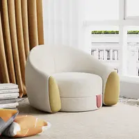 Nordic Style Design Luxury Sofa Living Room Bedroom Hotel Apartment Lazy Single Sofa Plush Dinning Room Sofa Chair Furniture