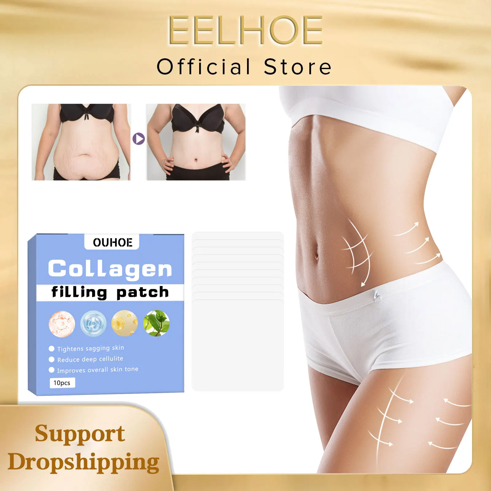 

Slimming Belly Patch Fat Burning Shaping Remove Legs Waistlines Cellulite Detox Flat Tummy Firming Lifting Weight Loss Plaster