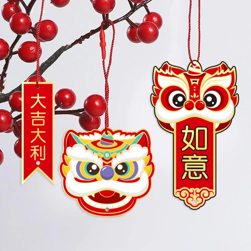 

Eye-catching Chinese Style Paper Jam 2023 New Year Greeting Card Pendants Good Blessings Hang Tag Pendants for Party