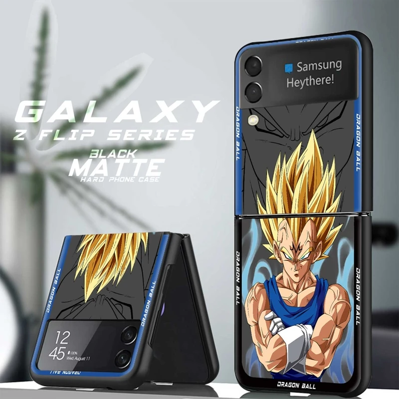 

Funda Case For Samsung Galaxy Edge ZFlip Hard Z Flip Flip3 Flip4 5G Zflip4 Zflip3 Luxury Dragon Ball Super Stars Goku