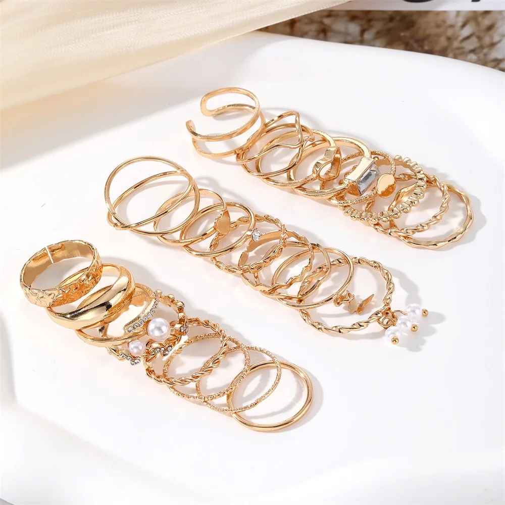 Модный набор колец IFMIA геометрической формы с бабочкой и звездами для женщин