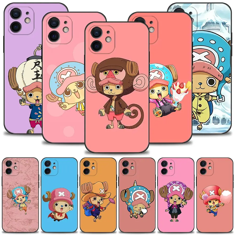

Phone Case for iPhone 13 11 12 pro max XR X XS 8 7 6 6s plus 5 5s SE 13mini 12mini Cover TPU Funda One Piece Tony Tony Chopper