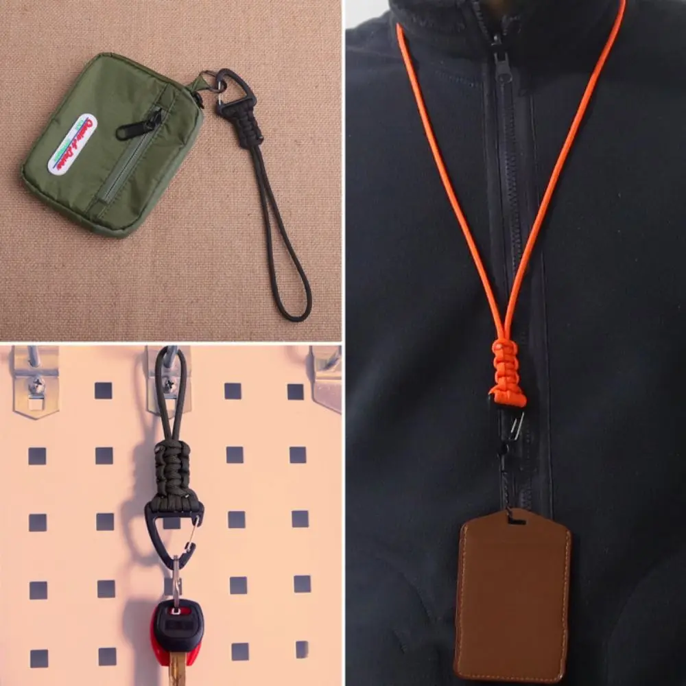 Треугольная Пряжка высокопрочный Плетеный брелок с защитой от потери 20 см