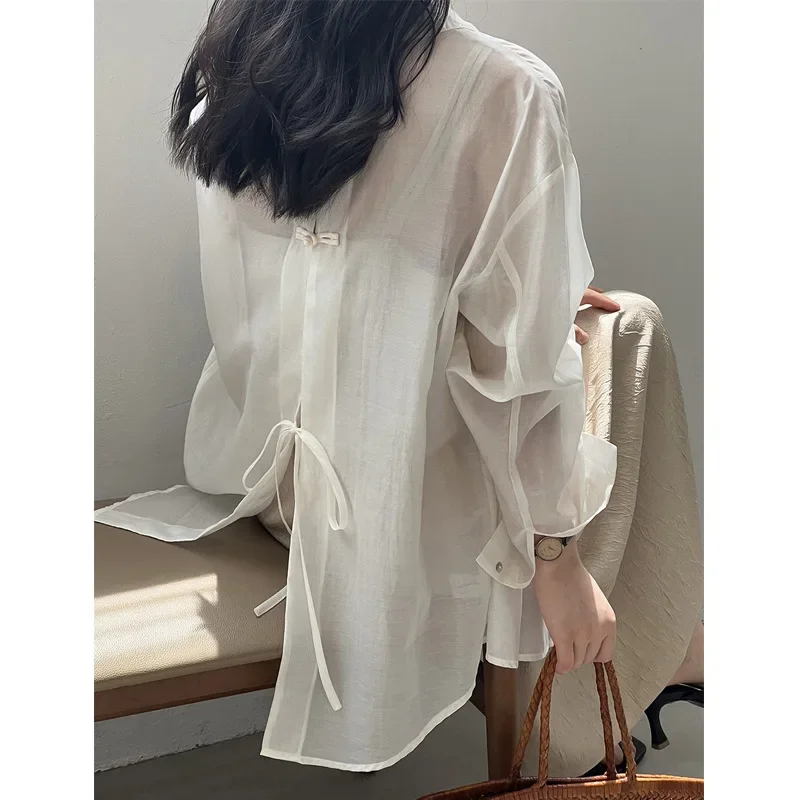 Jin Qian женская легкая солнцезащитная рубашка лето 2023 новый стиль облегающая в