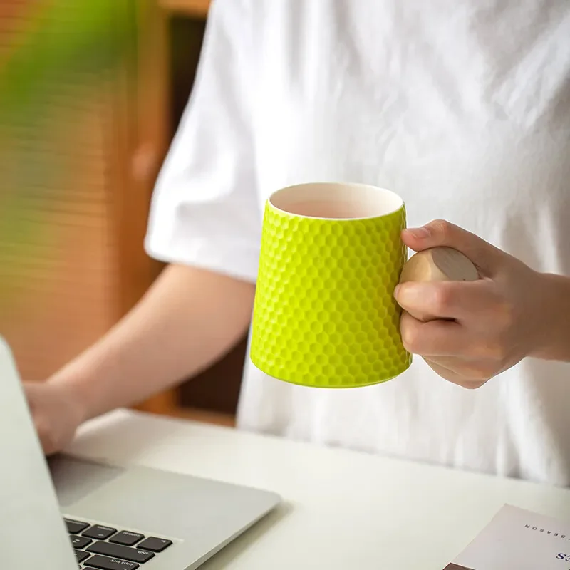 Креативная Сотовая Керамическая Кружка 350 Мл Красочный Праздничный Подарок
