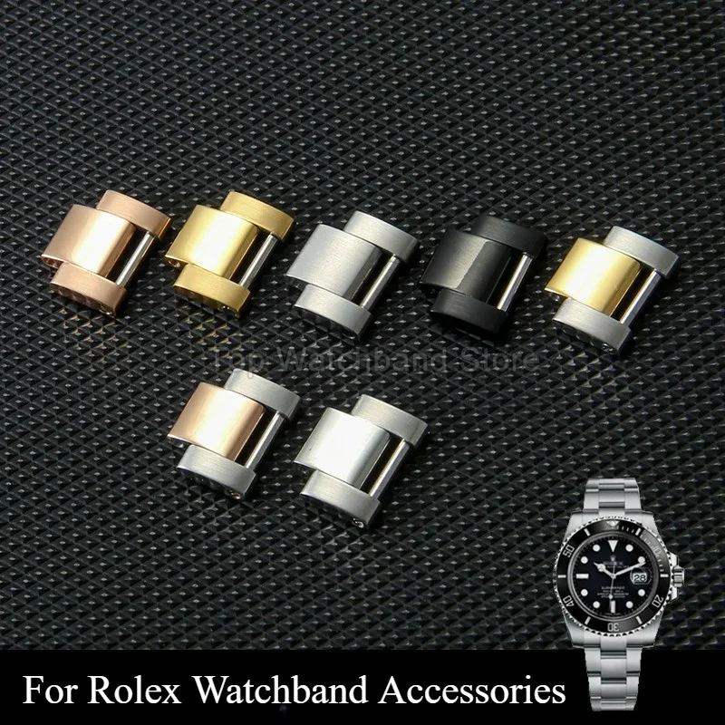 Фото Сменные сегменты браслета Oyster оригинального размера 9 мм для Rolex Submariner GMT‑Master Yacht‑Master с гладкой полированной поверхностью №1