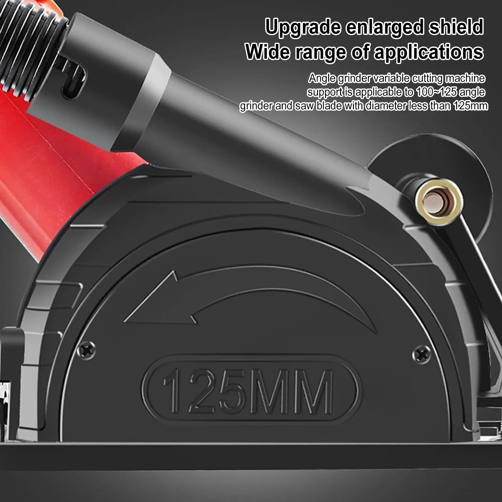 

4pcs Angle Grinder Bracket With Wrench Dust Pipe Dust Collection Bag Set 90mm For 100~125mm Angle Grinder Power Tools Workshop