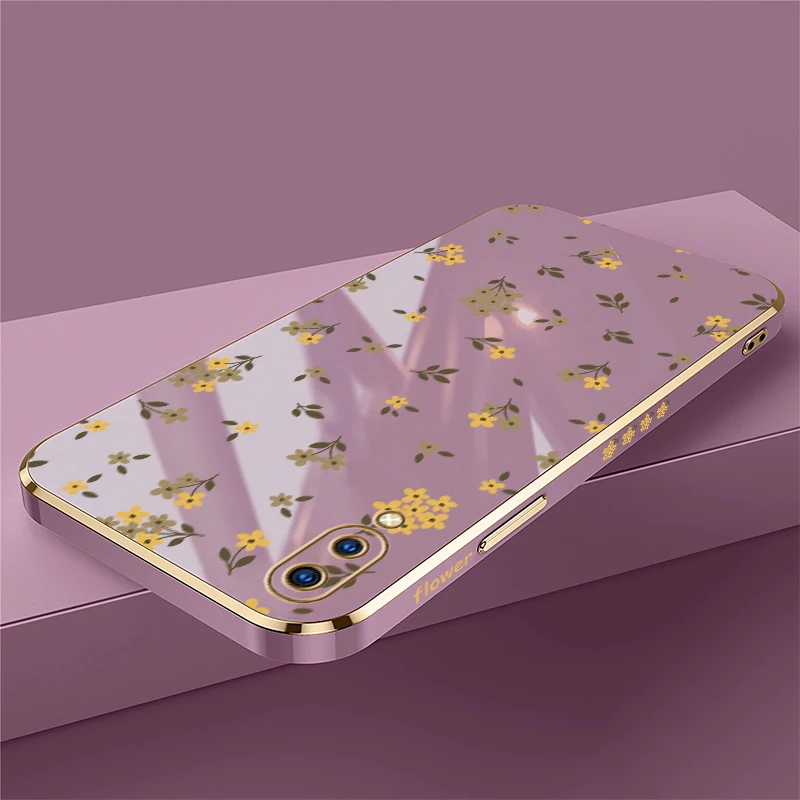 Чехол с цветочным рисунком для Vivo Y55S Y55 Y66 Y67 Y30G Y31 Y33T Y35 Y36 Y50 Y70 2020 Y51A Y53S