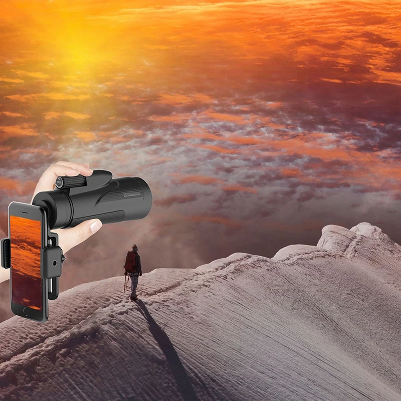 

Telescope phone Camera Monocular Telescope Retractable Camera Zoom Waterproof Bak Professional 10X HD Tripod Clip for Cell Phone