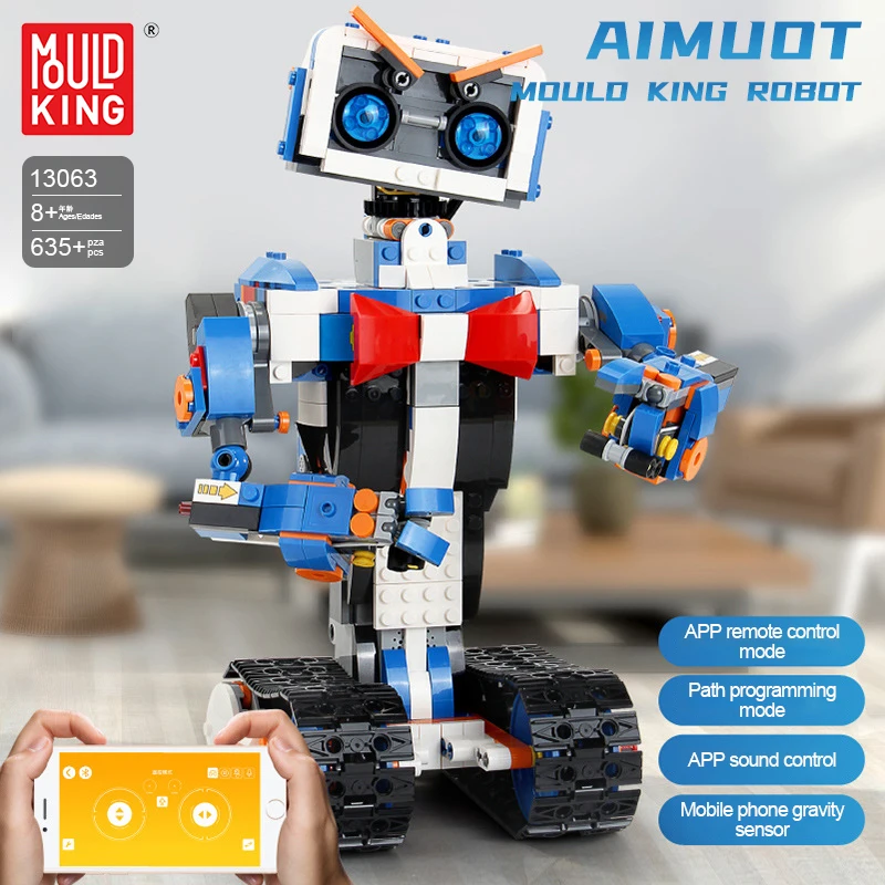 Робот-конструктор с дистанционным управлением программируемыми блоками |