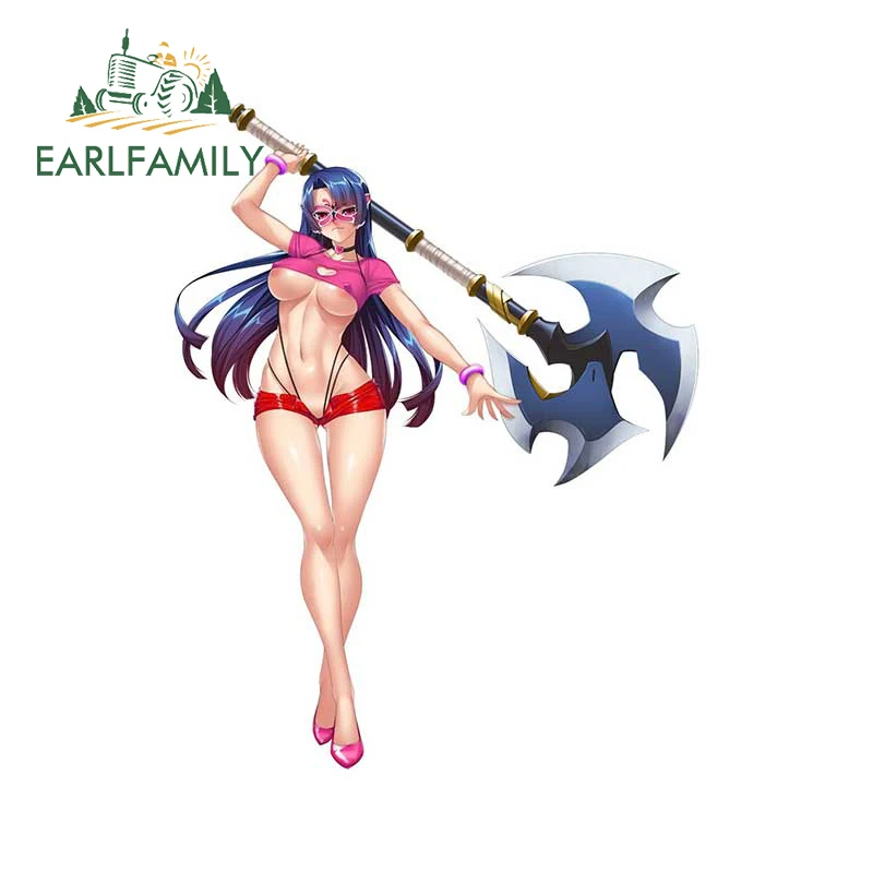 

EARLFAMILY 13 см x 10,2 см для Taimanin Asagi автомобильные наклейки Солнцезащитный Модный Графический персональный Забавный протектор двери автомобиля