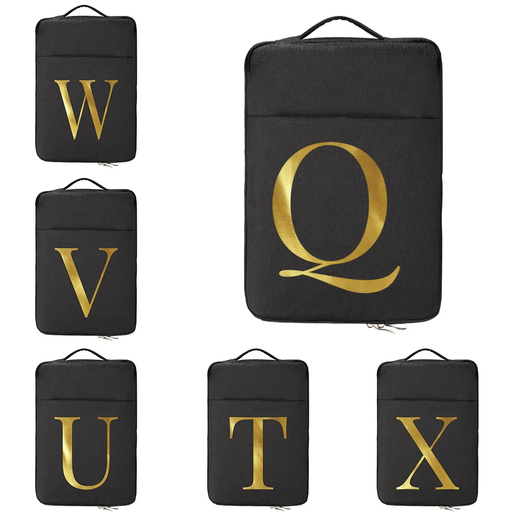 

Laptop Bag 11 13.3 15.6 14 Inch Waterproof Notebook Case Sleeve for Lenovo HP Dell Computer Initials Name Pattern Handbag