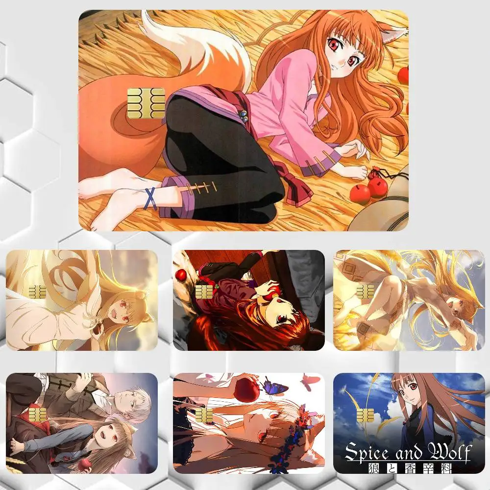 Фото Стикерная пленка Spice and Wolf HOLO для кредитных и дебетовых карт, водонепроницаемые наклейки. №1