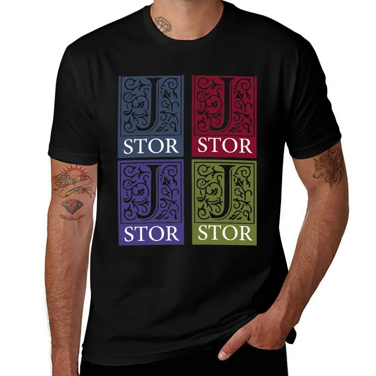Фото Футболка JSTOR JSTORE, повседневная модная футболка с принтом №1