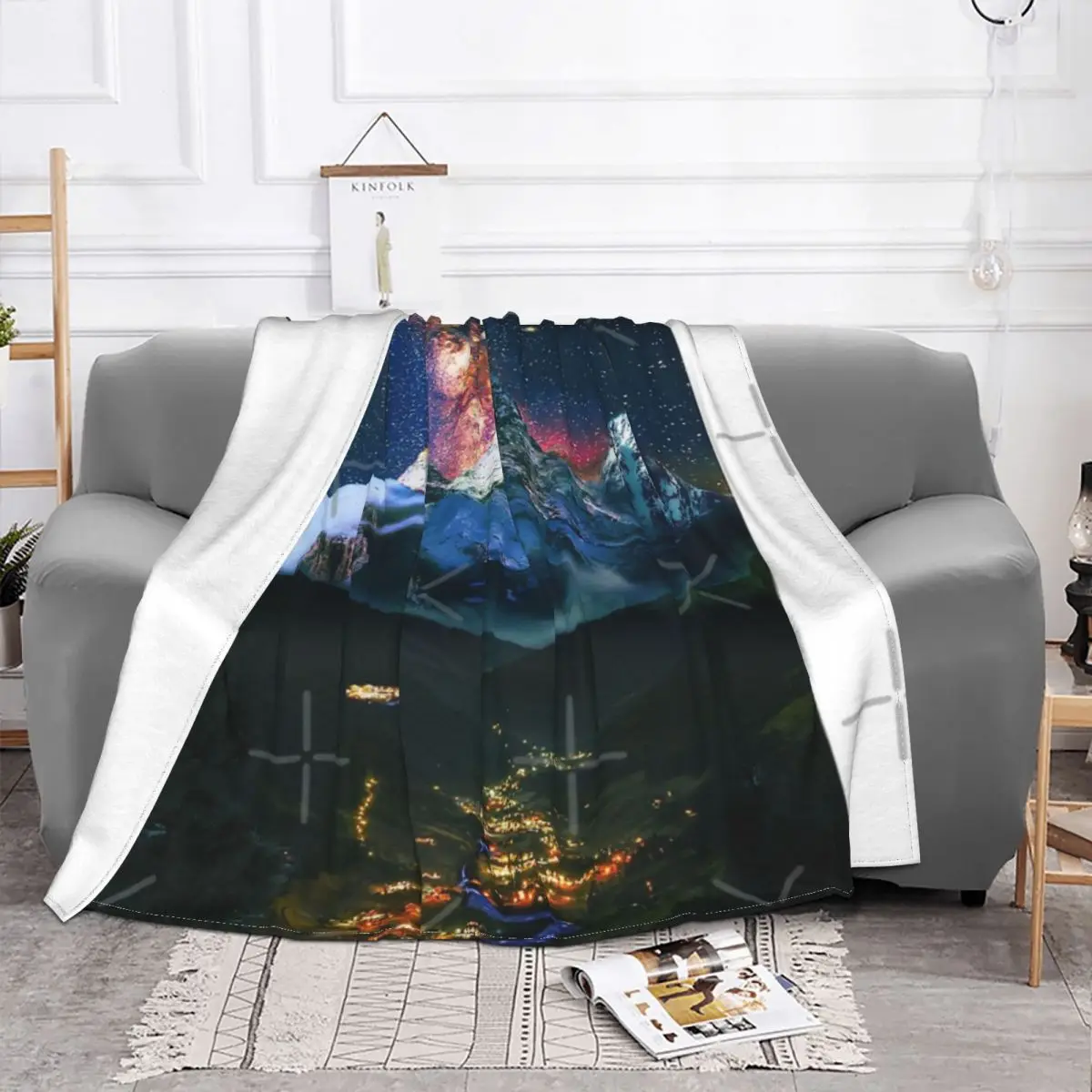 Velaris город звезд ночной Корт двор шипов и роз одеяло покрывало на кровать