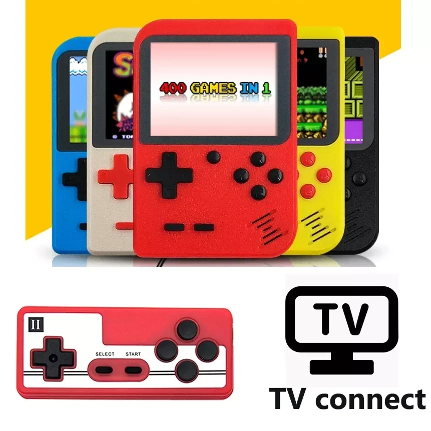

2022 New Portable Retro Video Console Handheld Game Advance Players Built-in 400 Games 3.0 Inch Game Console Double Play